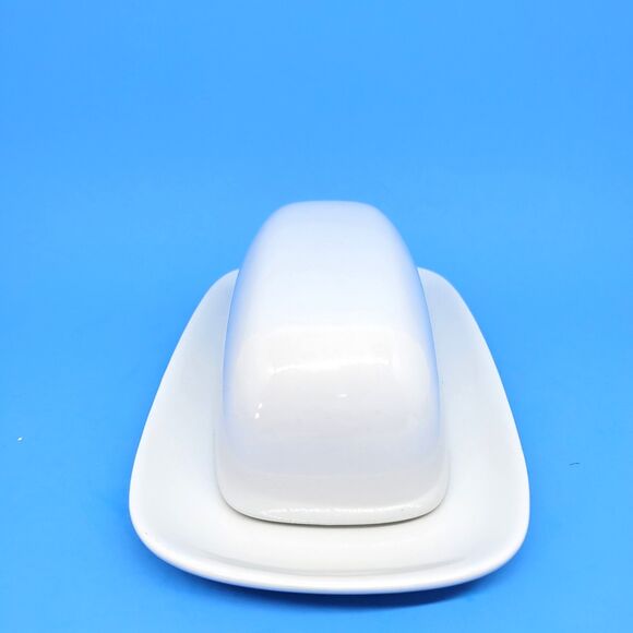 Pottery Barn Great White 2  Covered Butter Dish - Picture 2 of 10